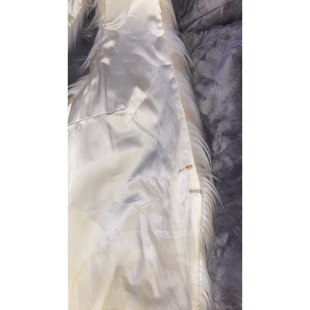 GRACE ELEMENTS Faux Fur VEST Womens Sz M Cream And Beige Blend Casual Work Party - Picture 9 of 16